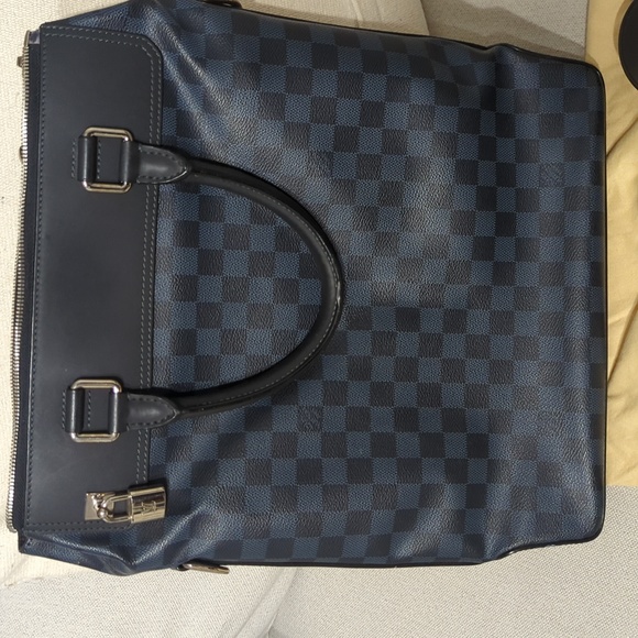 Cobalt Damier Tote Shoulder Bag. LOUIS VUITTON - Picture 2 of 14
